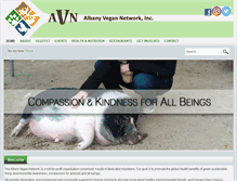 Tablet Screenshot of albanyvegan.org